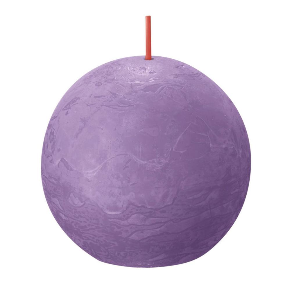 Bolsius Vibrant Violet Rustic Ball Candle 8cm £5.84